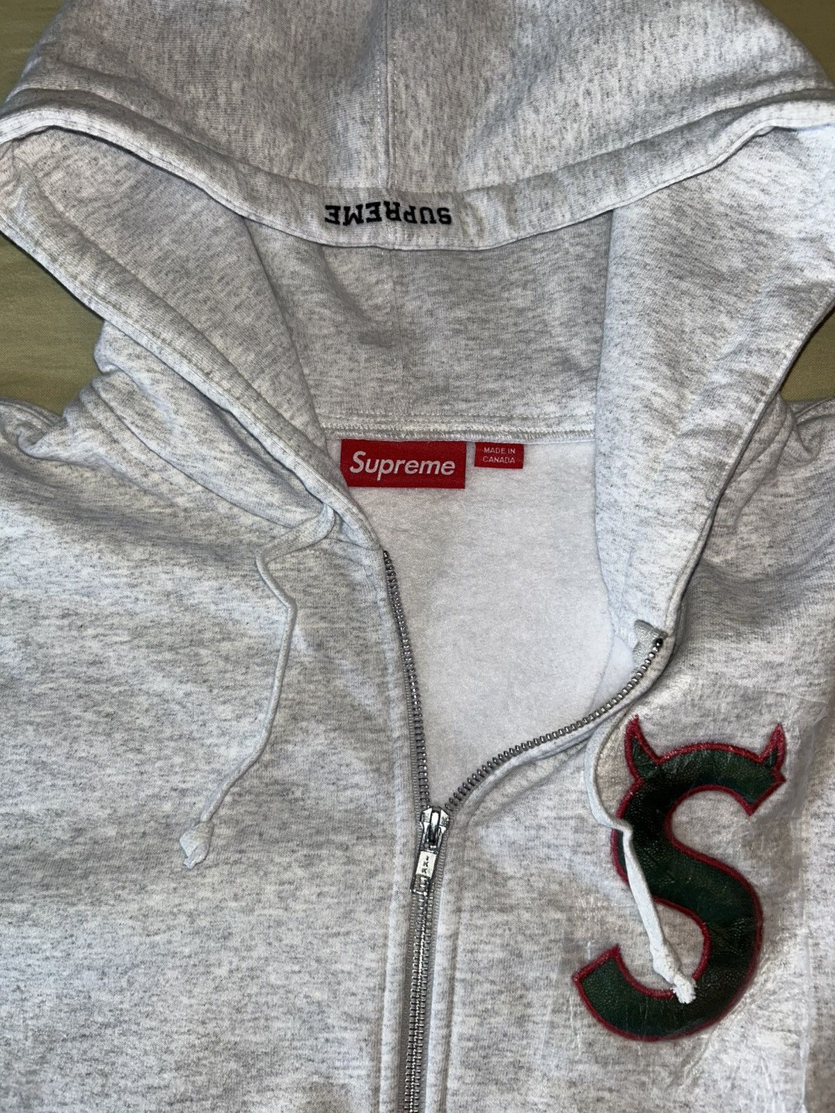 Supreme Supreme Devil S Logo Zip Up Hooded Sweatshirt Size US L / EU 52-54 / 3 - 4 Thumbnail