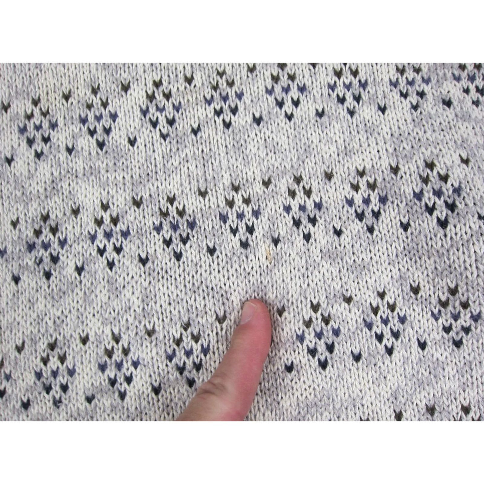 Vintage VINTAGE American Outpost Sweater Mens M Gray Diamond Crewneck Knit 90s Size US M / EU 48-50 / 2 - 6 Thumbnail