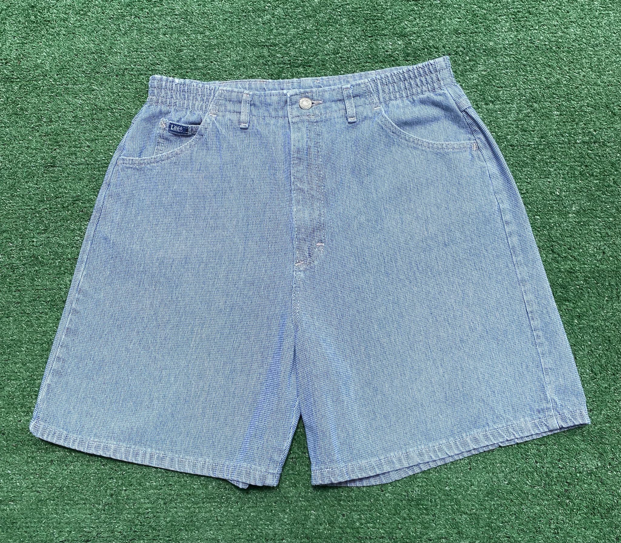 Lee 80’s Lee Gingham Denim Shorts Women’s SZ 32” Waist Size 32" / US 10 / IT 46 - 1 Thumbnail