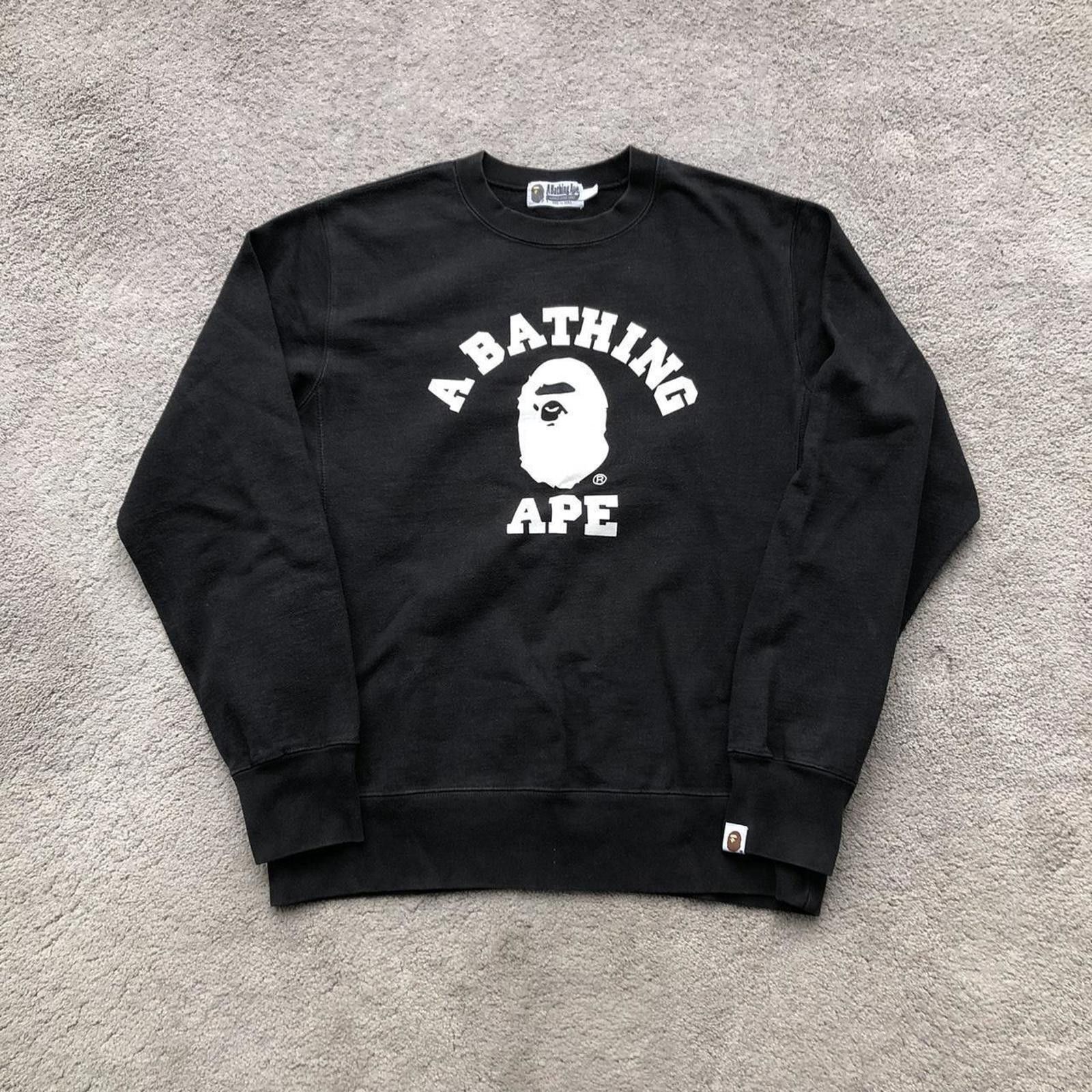 Bape Vintage A Bathing Ape Crewneck Jumper Sweatshirt Size US M / EU 48-50 / 2 - 1 Thumbnail