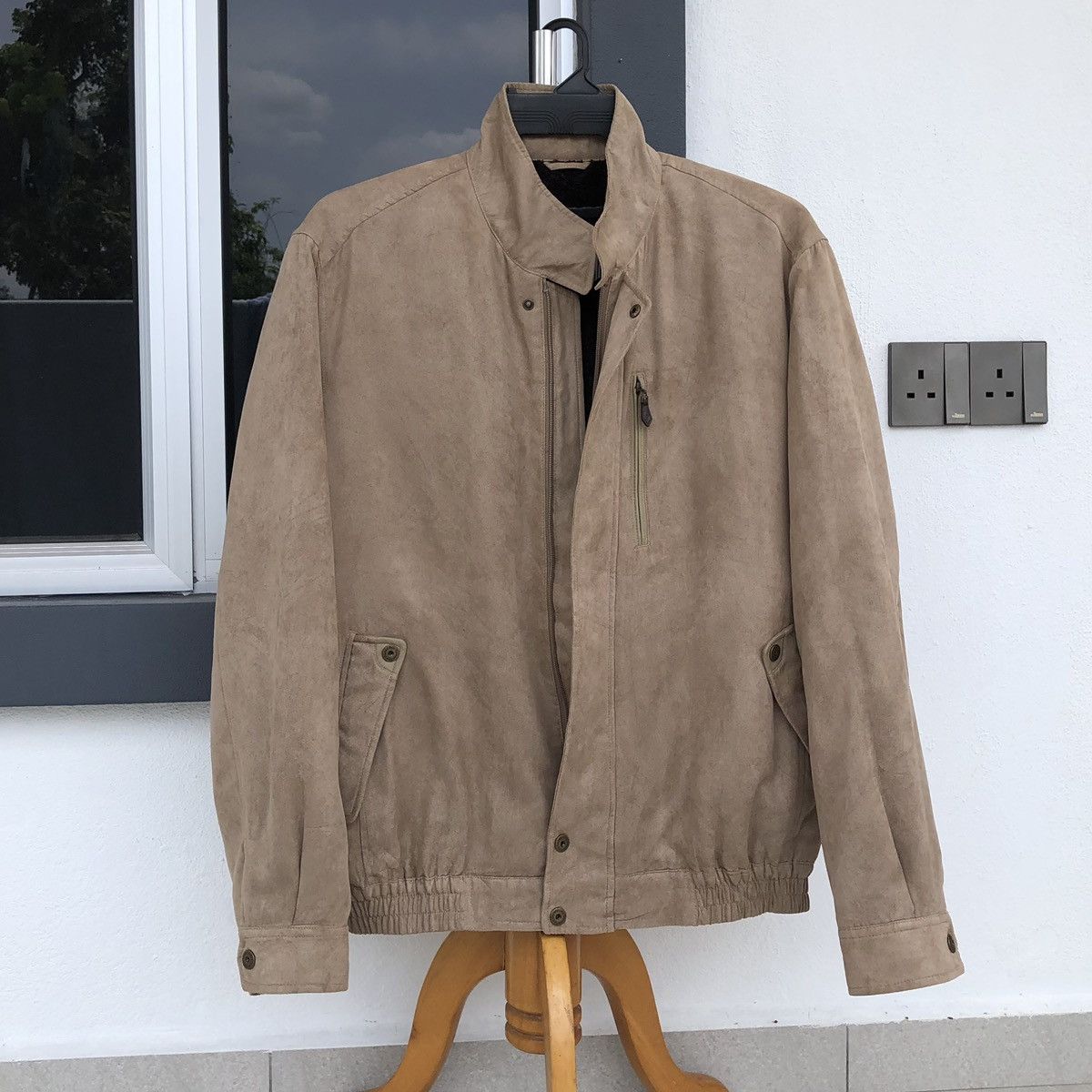 Japanese Brand Vintage Graceful Days Suede Lined Fleece Bomber Jacket Size US L / EU 52-54 / 3 - 1 Thumbnail