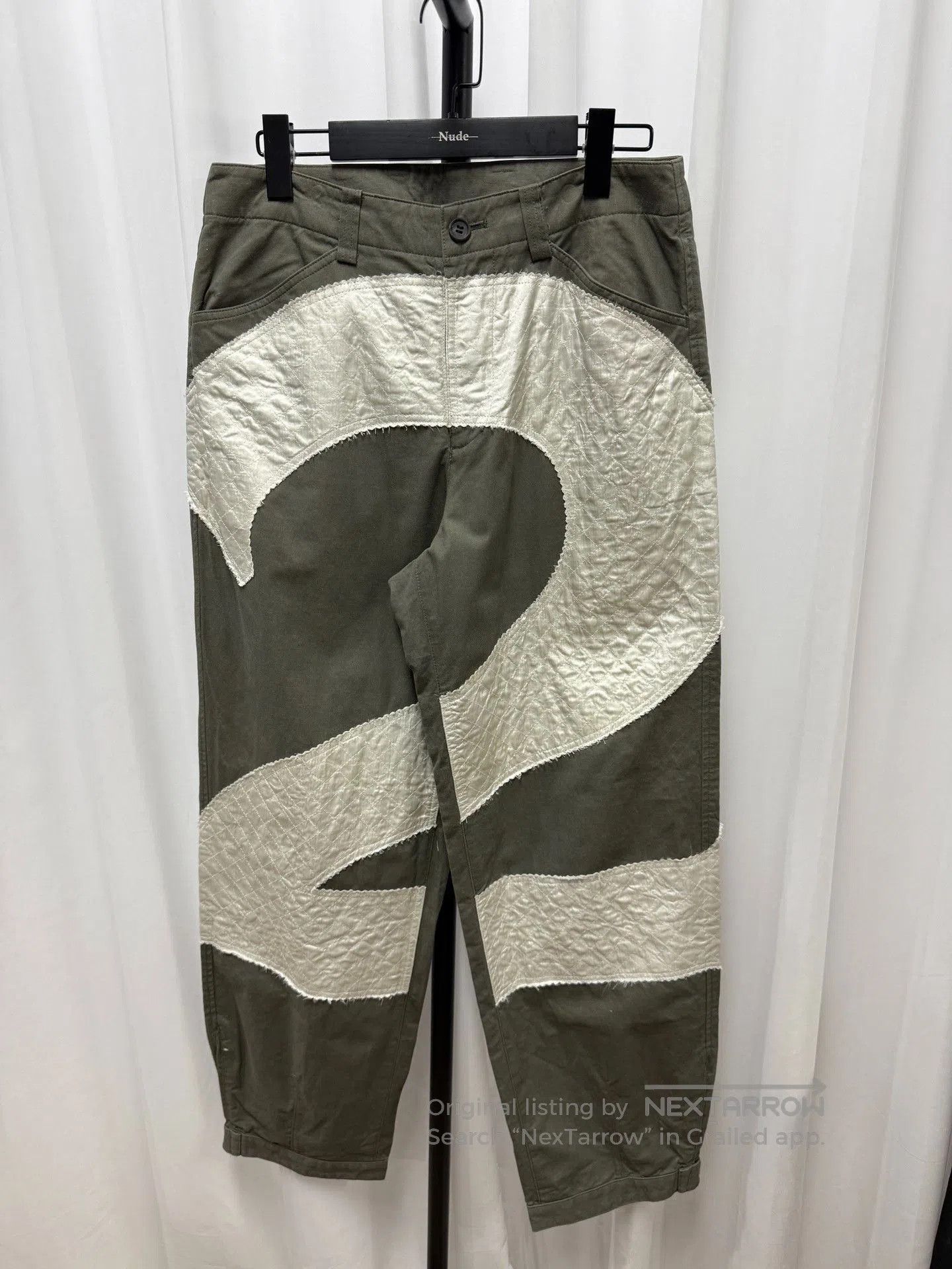 Issey Miyake Issey Miyake Green Gray Cargo Pants. Size US 26 / EU 42 - 1 Thumbnail