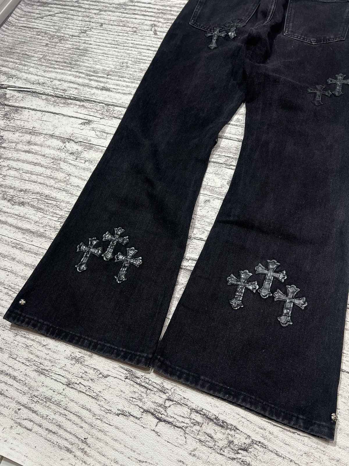 If Six Was Nine 2000s Archival Y's Hysteric Rickowens Flare Jeans y2k Lgb Size US 27 - 4 Thumbnail