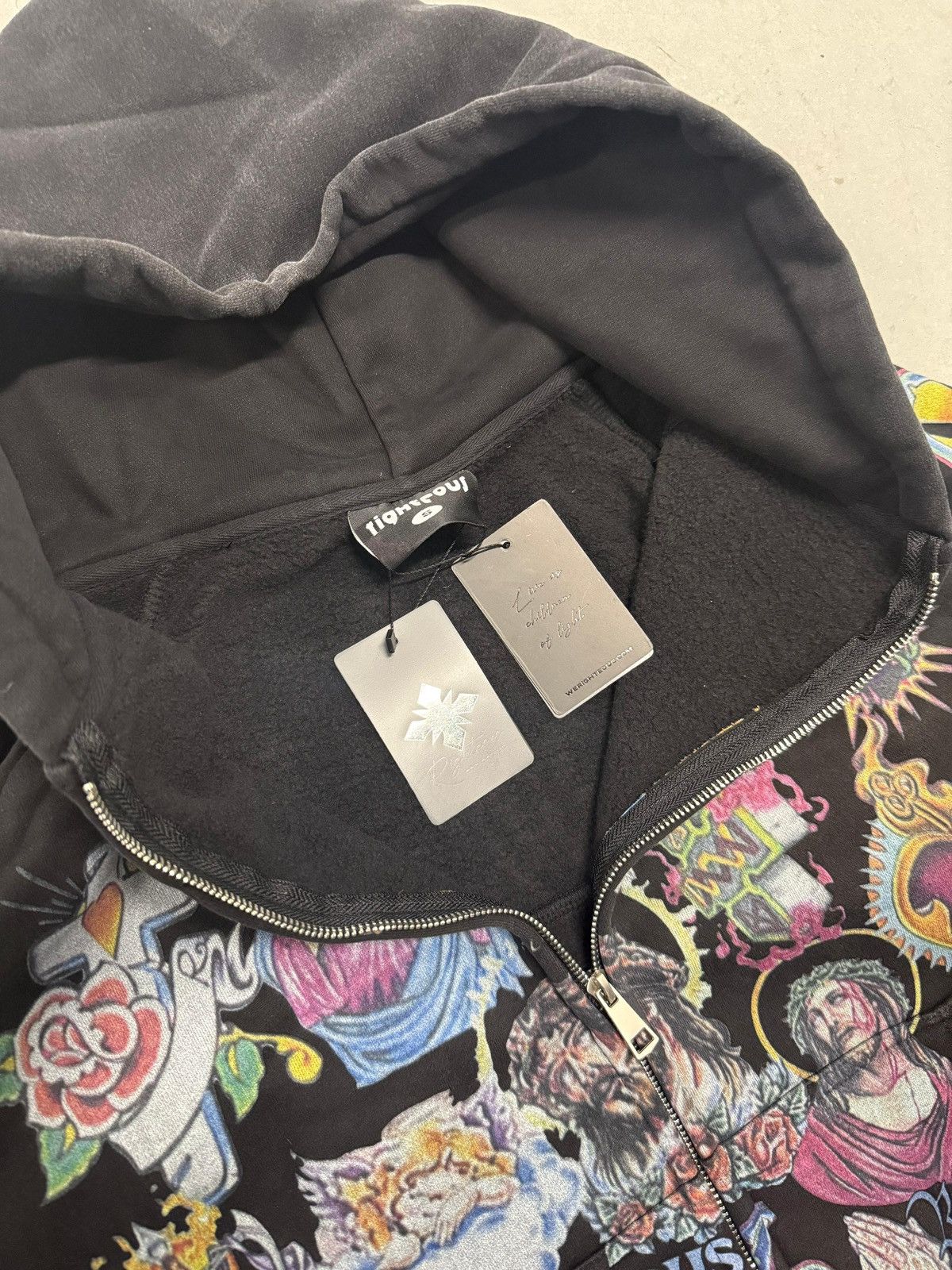 Other We Are Righteous Risen King Black Zip Up Hoodie Large Size US L / EU 52-54 / 3 - 3 Thumbnail