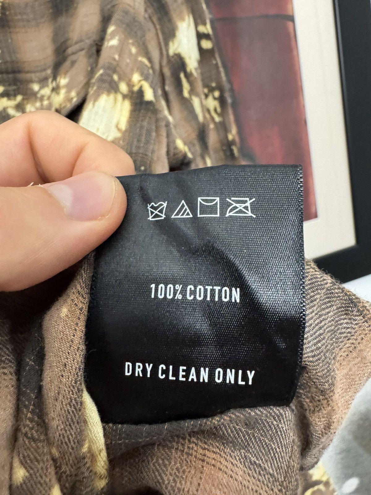 Ojardorf Ojardorf Bleached Flannel Shirt Button Up Splatter Rare Size US XL / EU 56 / 4 - 7 Thumbnail
