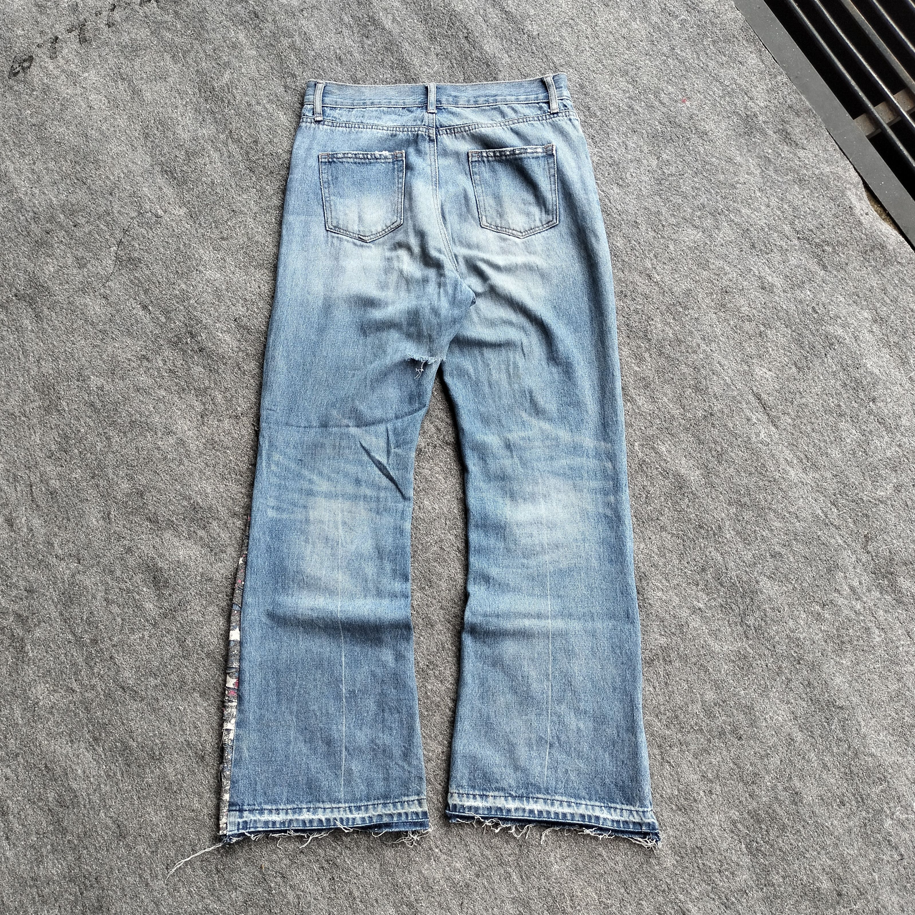 Kapital GRL skil patch destroyed double layered flare jeans Size US 30 / EU 46 - 12 Thumbnail
