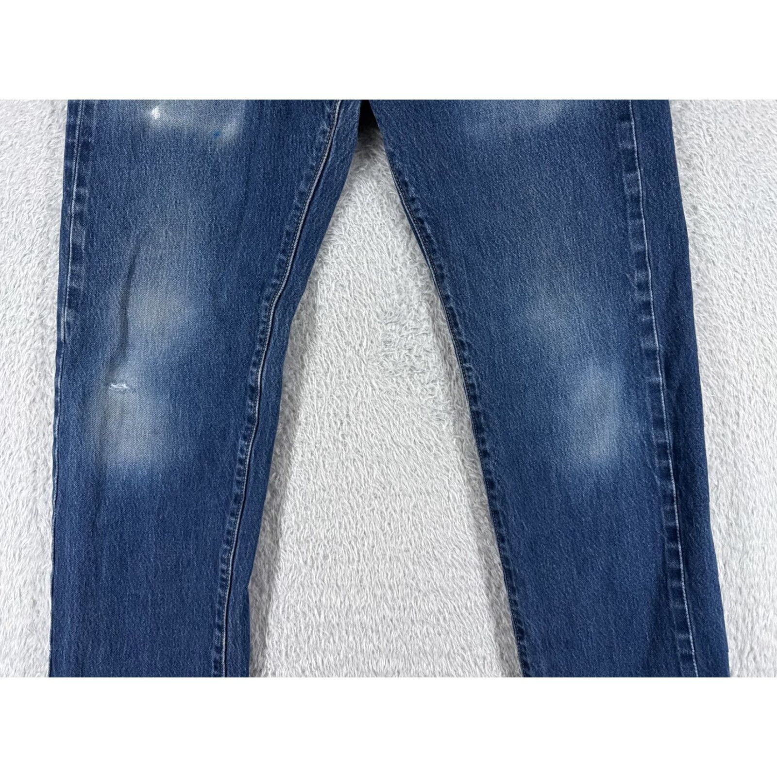 Levi's Levis Jeans Adult 31 Blue Denim 505 Cotton Big E 30x29 Levi's 500 Series Regular Slim Read Size US 31 - 3 Thumbnail