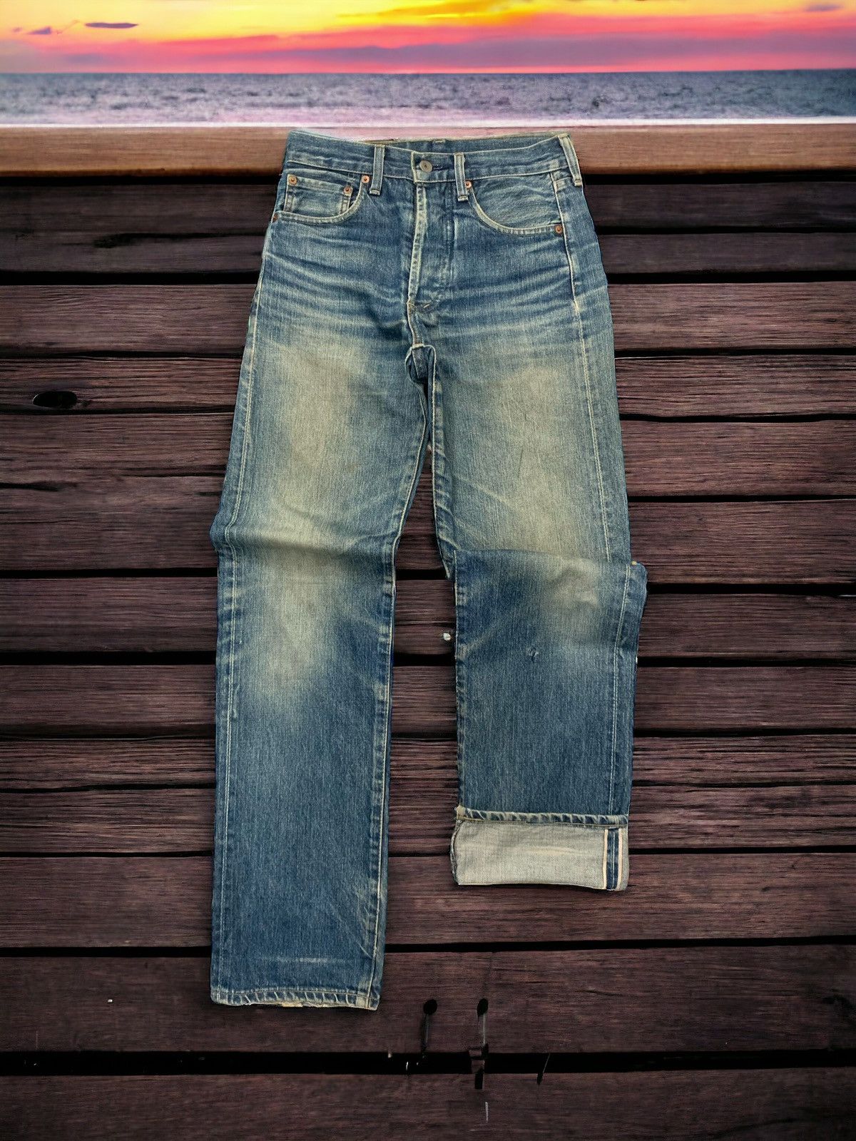 Vintage Mudwash Levis 503B Big E Redline Selvedge (AC10)