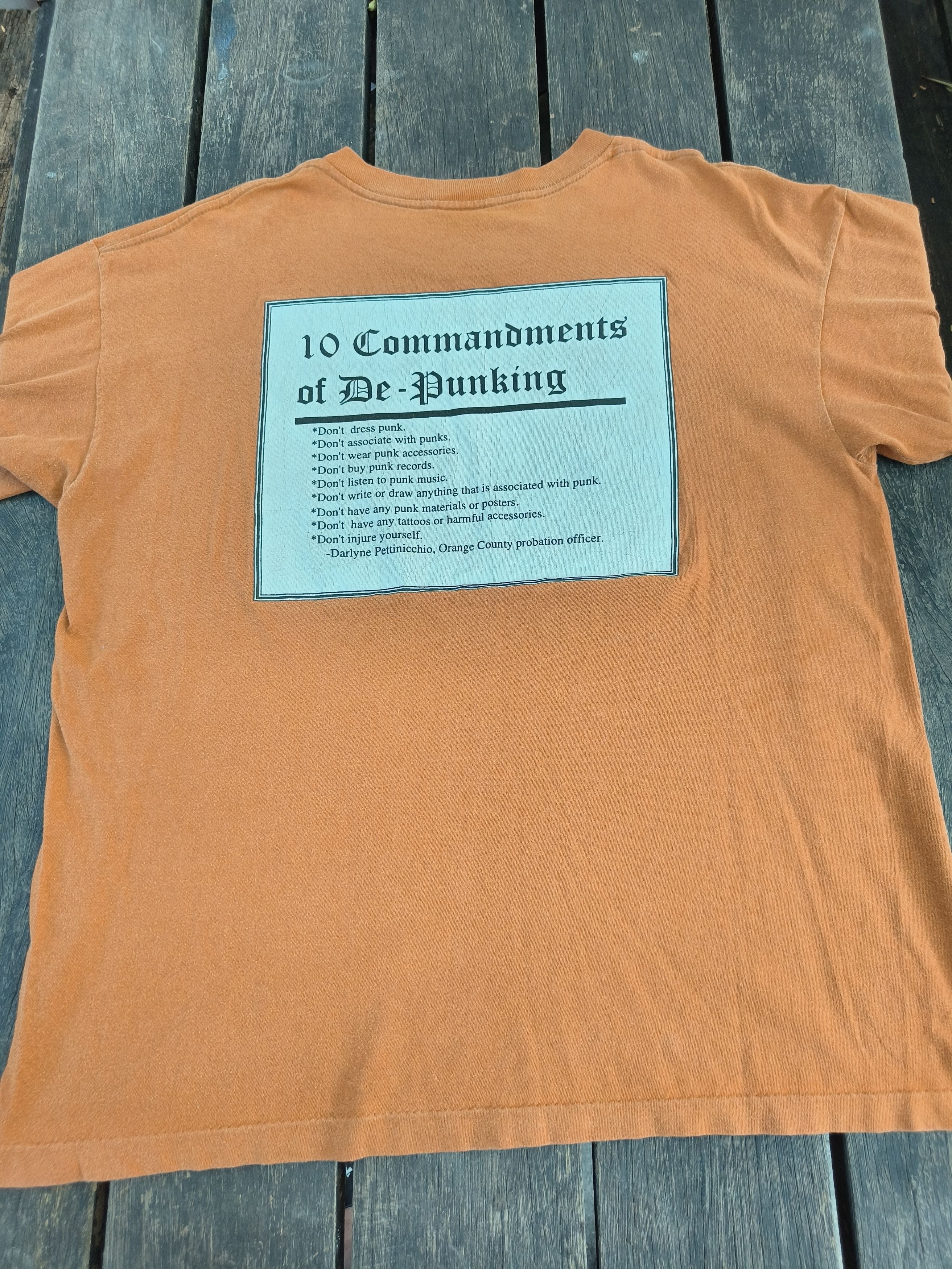 Band Tees Vintage 90s Guttermouth (10 commandments) shirt Size US XL / EU 56 / 4 - 3 Thumbnail