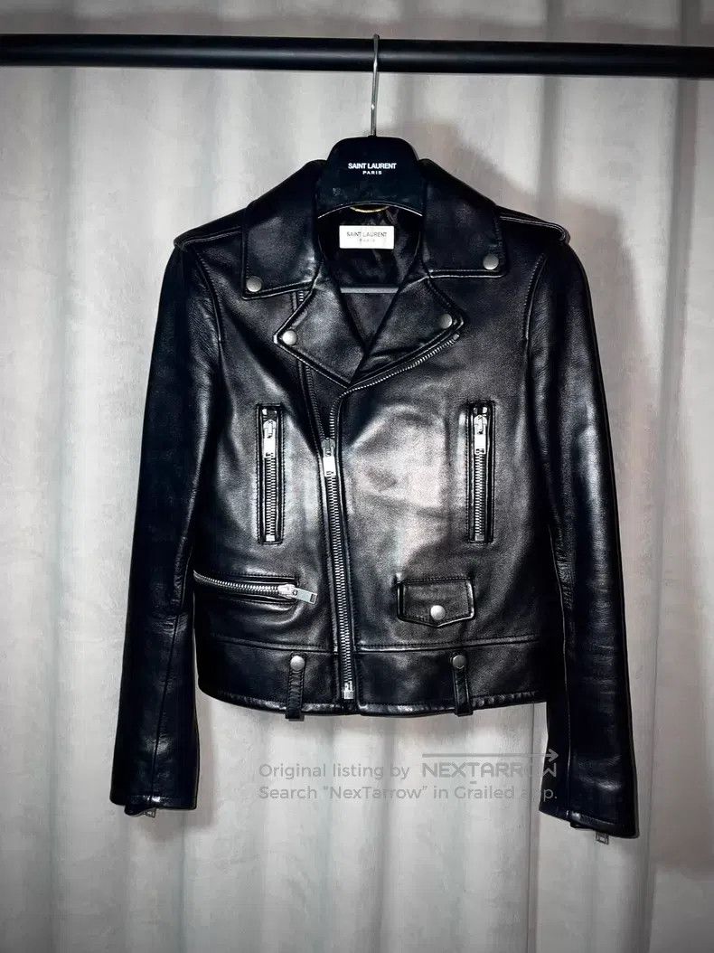 Saint Laurent Paris Saint Laurent Paris Moto Leather Jacket i Size XS / US 0-2 / IT 36-38 - 1 Thumbnail