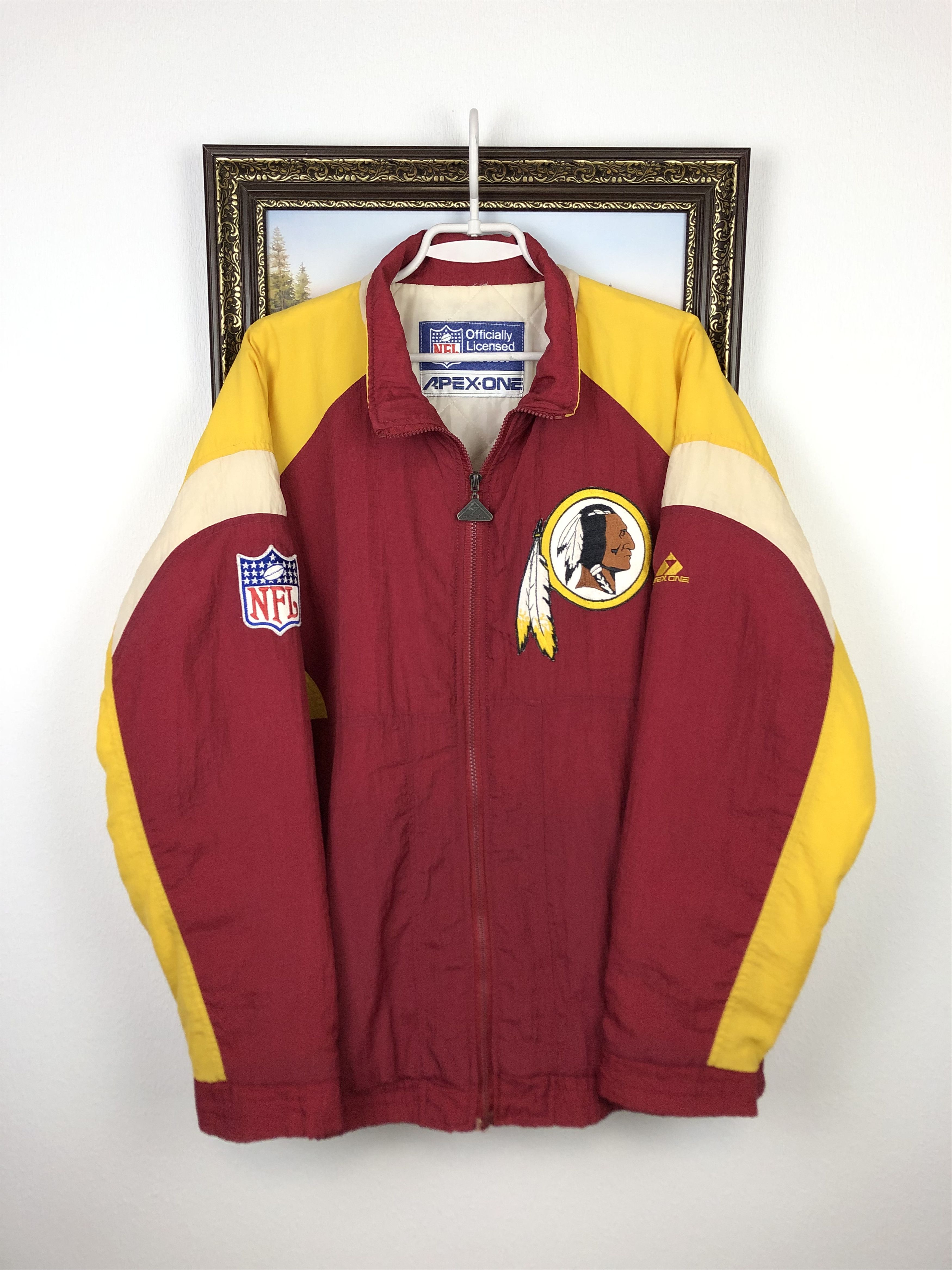 Vintage Vintage 90's NFL Washington Redskins Apex Jacket Mens Size US XXL / EU 58 / 5 - 3 Thumbnail