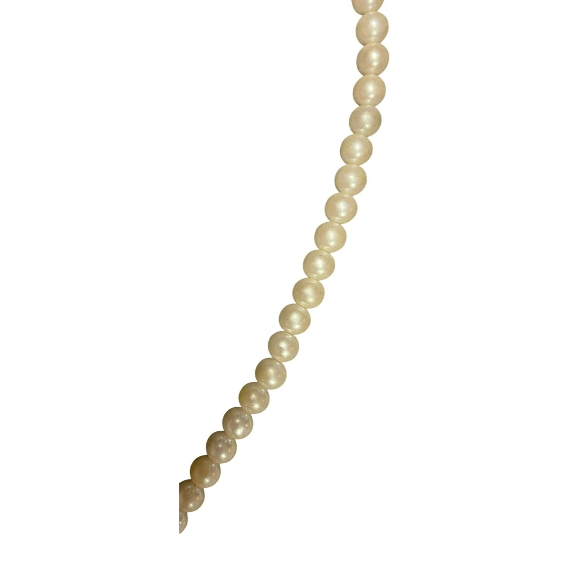 Other Elegant Vintage Marvella Faux Pearl Necklace With Rhinestone Size ONE SIZE - 4 Thumbnail