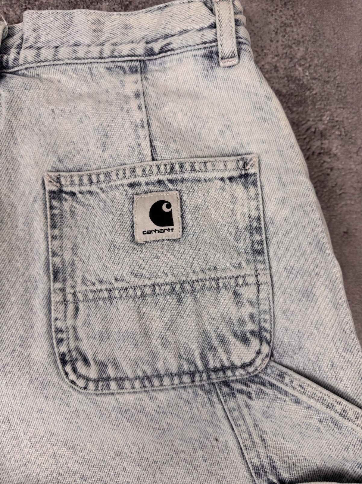 Carhartt Carhartt WIP Women Wide Leg Jeans Light Blue Size W29 Size 29" - 4 Thumbnail