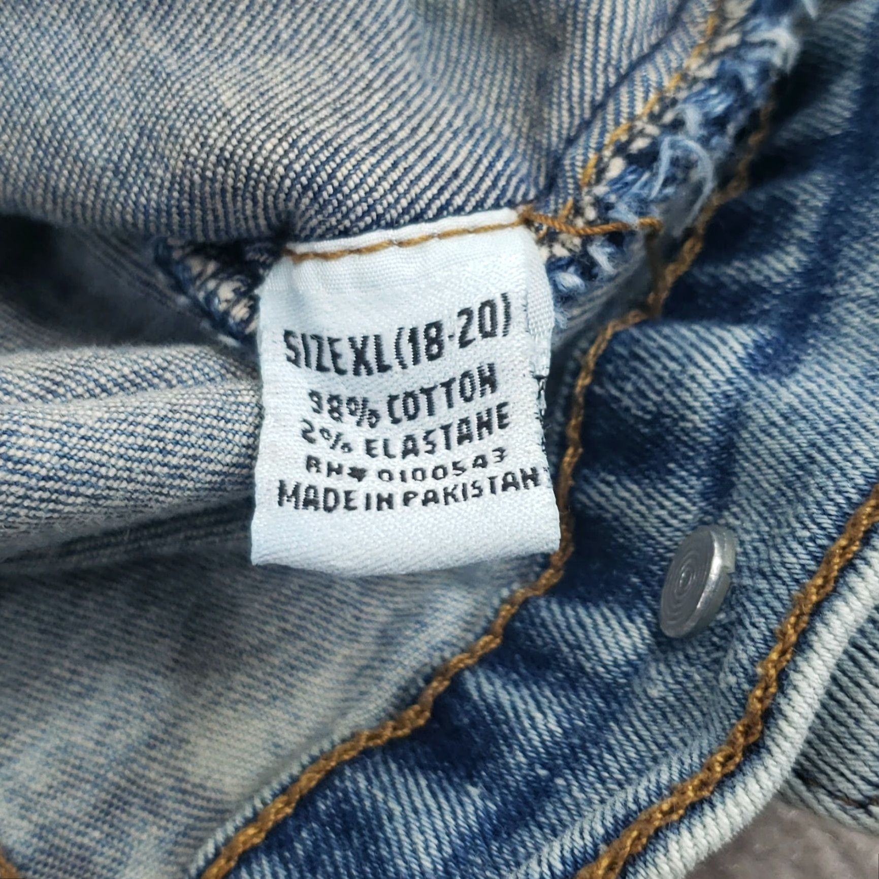 Vintage Evolution In Design Denim Jacket Kids XL Blue Black Acid Wash Size US XL / EU 56 / 4 - 6 Thumbnail