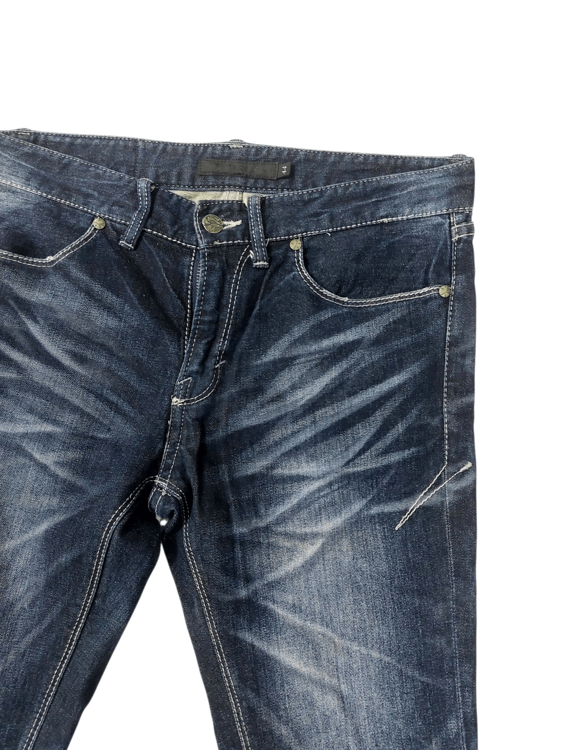 GOSTAR DE FUGA FUGA Spiral Distressed Denim Size US 31 - 6 Thumbnail
