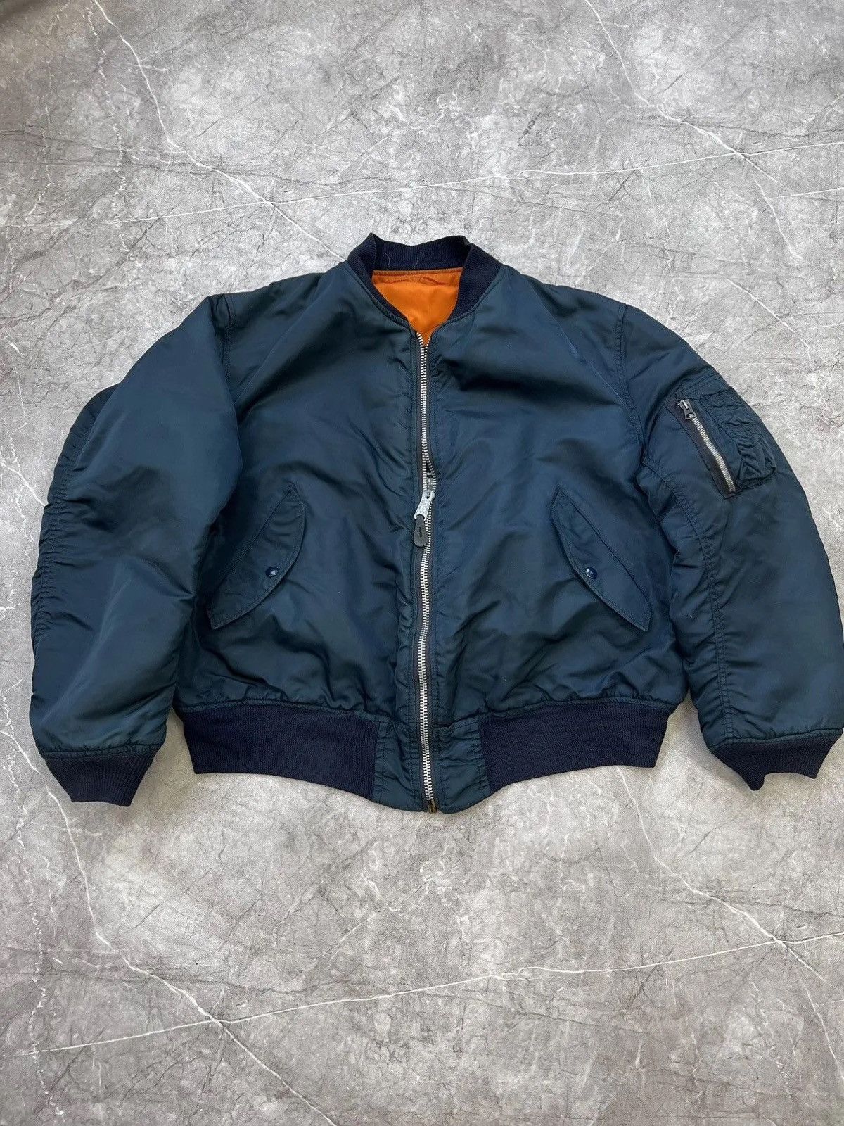 Other 90s navy alpha industries bomber jacket Kanye west style Size US L / EU 52-54 / 3 - 1 Thumbnail