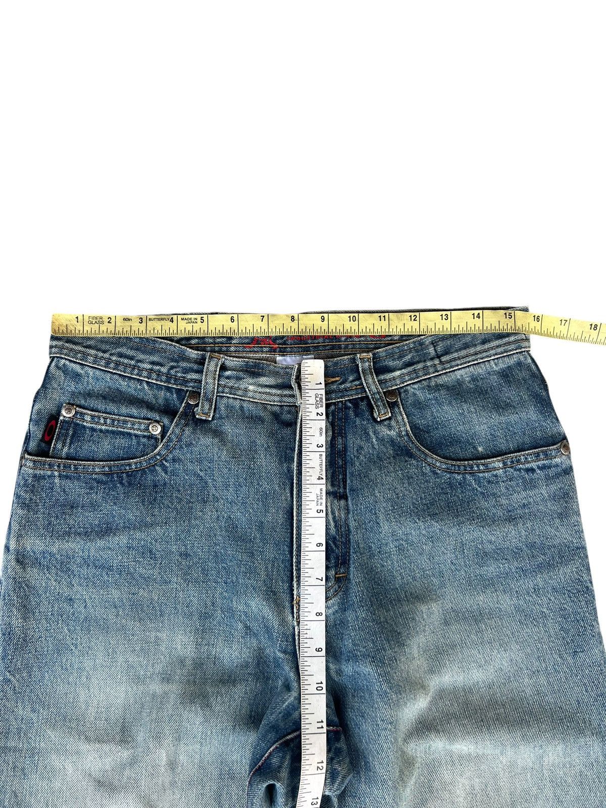 Oakley Vintage Oakley Industrial Denim Distressed Mud Jeans Size US 30 / EU 46 - 4 Thumbnail