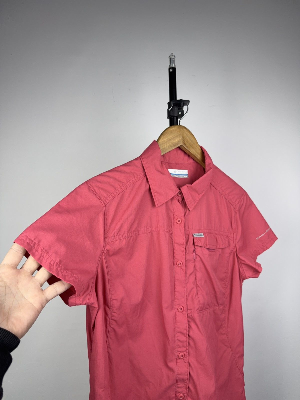 Columbia Gorpcore Outdoor Columbia Omni-Shade Pink Hiking Shirt Women Size M / US 6-8 / IT 42-44 - 5 Thumbnail