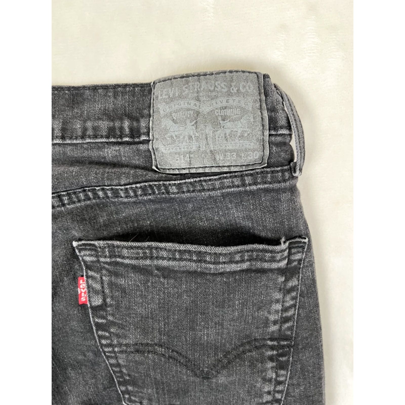 Levi's Levi's 514 Jeans Black Denim 32x29 Regular Straight Mens Read Inseam 29 Pockets Vintage No Size US 33 - 7 Thumbnail