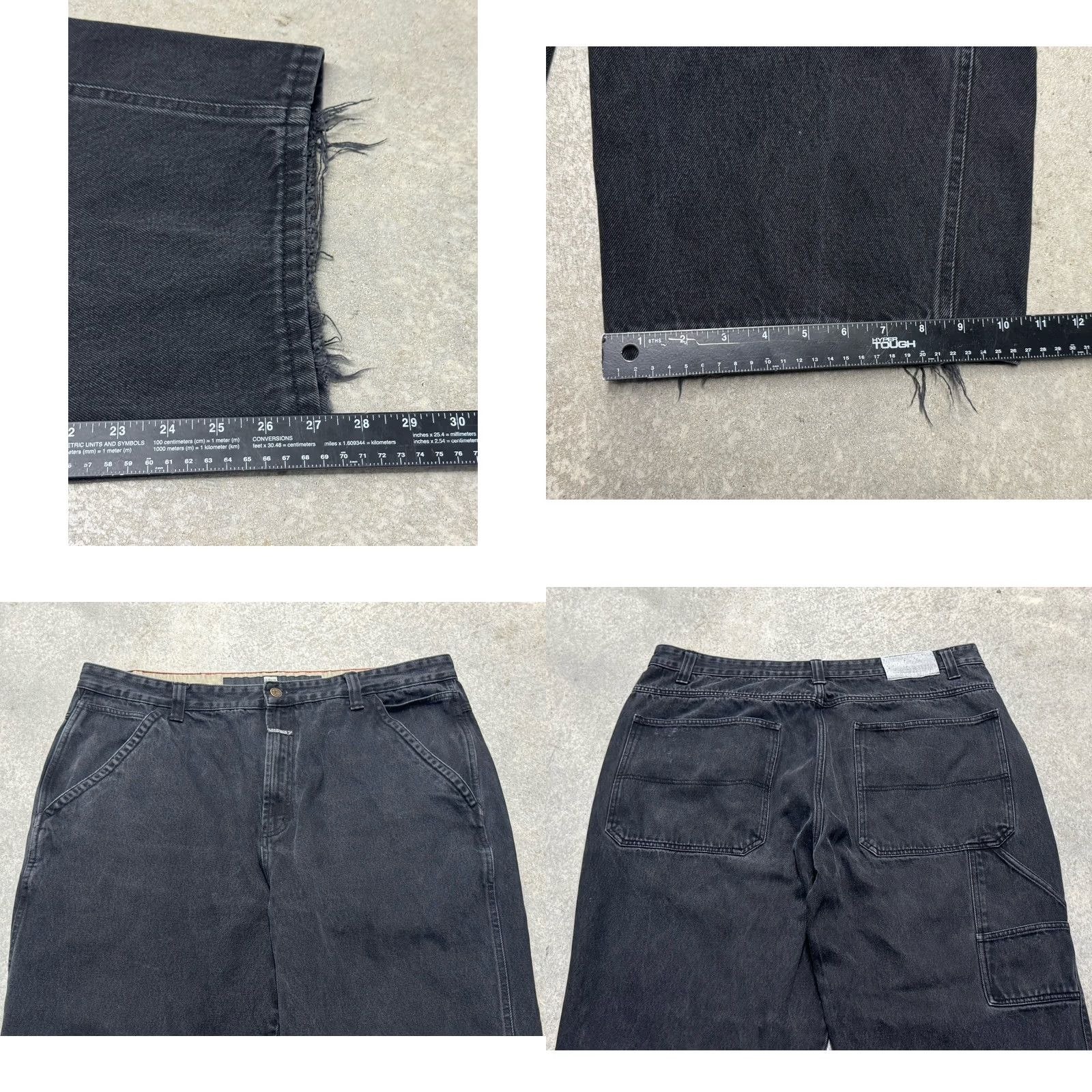 Vintage VINTAGE Marithe Francois Girbaud Jeans Mens Black Wide Leg Carpenter Baggy 42 Size US 42 / EU 58 - 8 Thumbnail