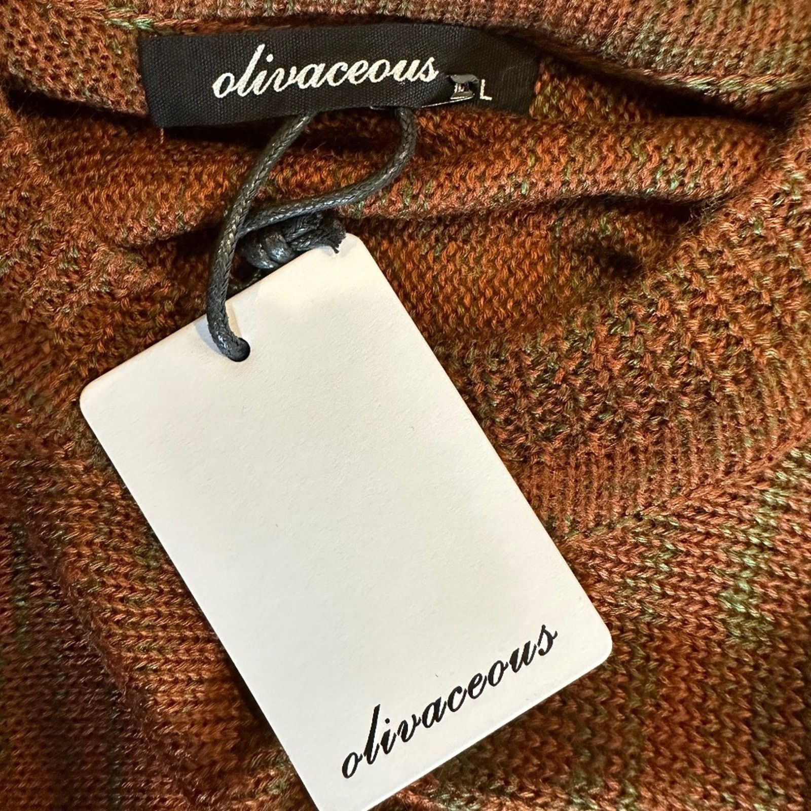 Other Olivaceous Cropped Sweater/Shawl - Fall Harvest - size M/L Size M / US 6-8 / IT 42-44 - 16 Thumbnail