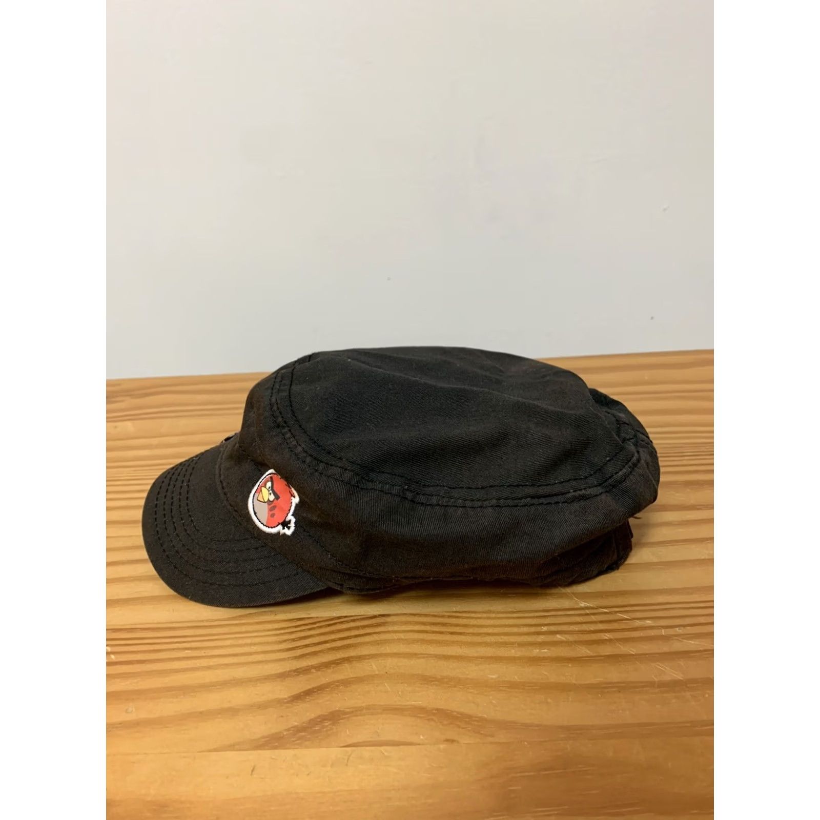 Vintage Angry Birds Hat W/ Hook - Red Bird Black Cap One Size Mens Baseball Cap Black Bird Theme Size ONE SIZE - 2 Thumbnail