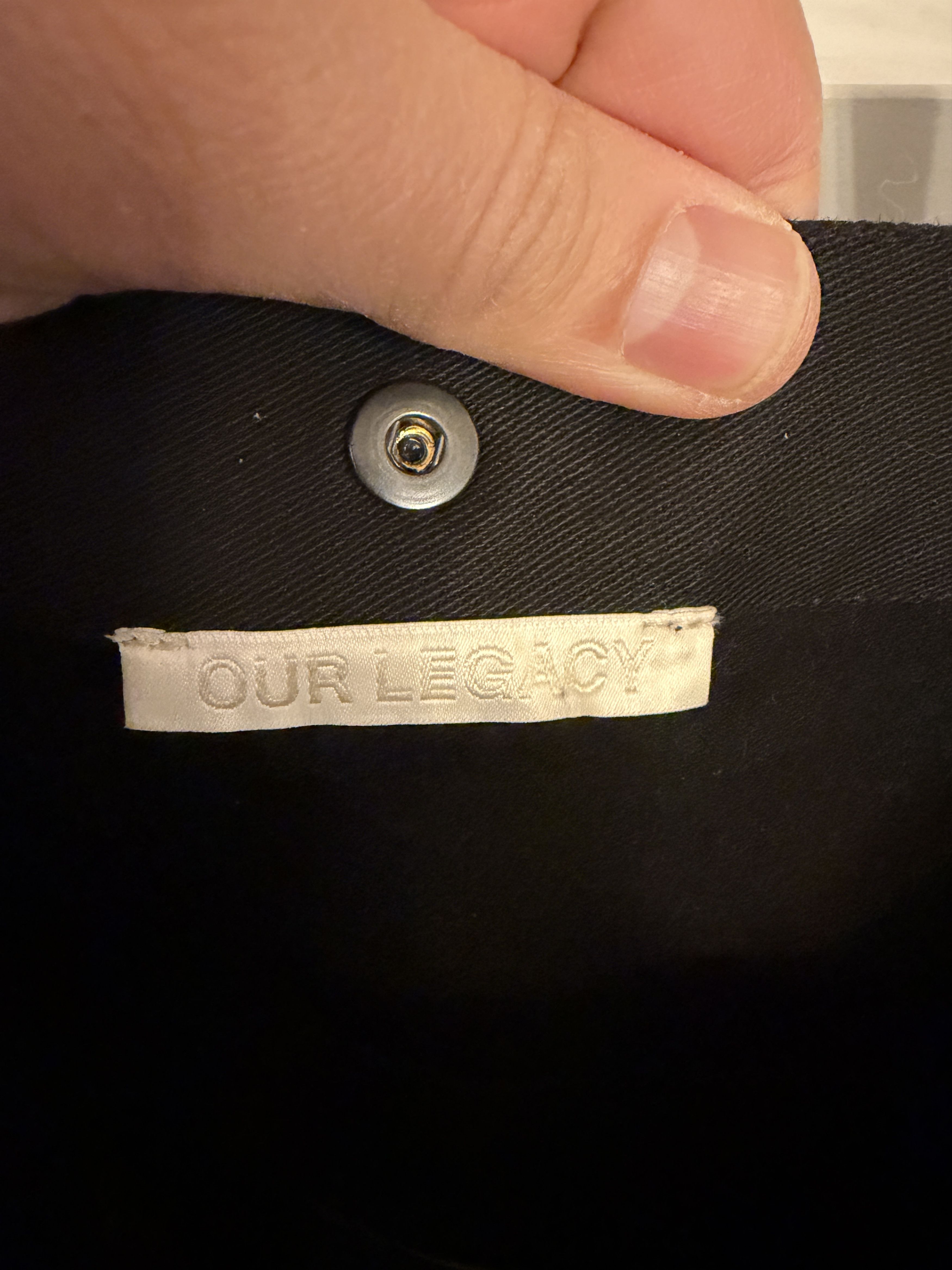 Our Legacy × Stussy Heavy Twill Black Tote Size ONE SIZE - 4 Thumbnail