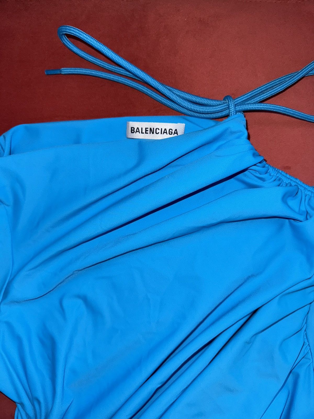 Balenciaga Balenciaga spandex mini dress in cyan, size M-L Size M / US 6-8 / IT 42-44 - 5 Thumbnail