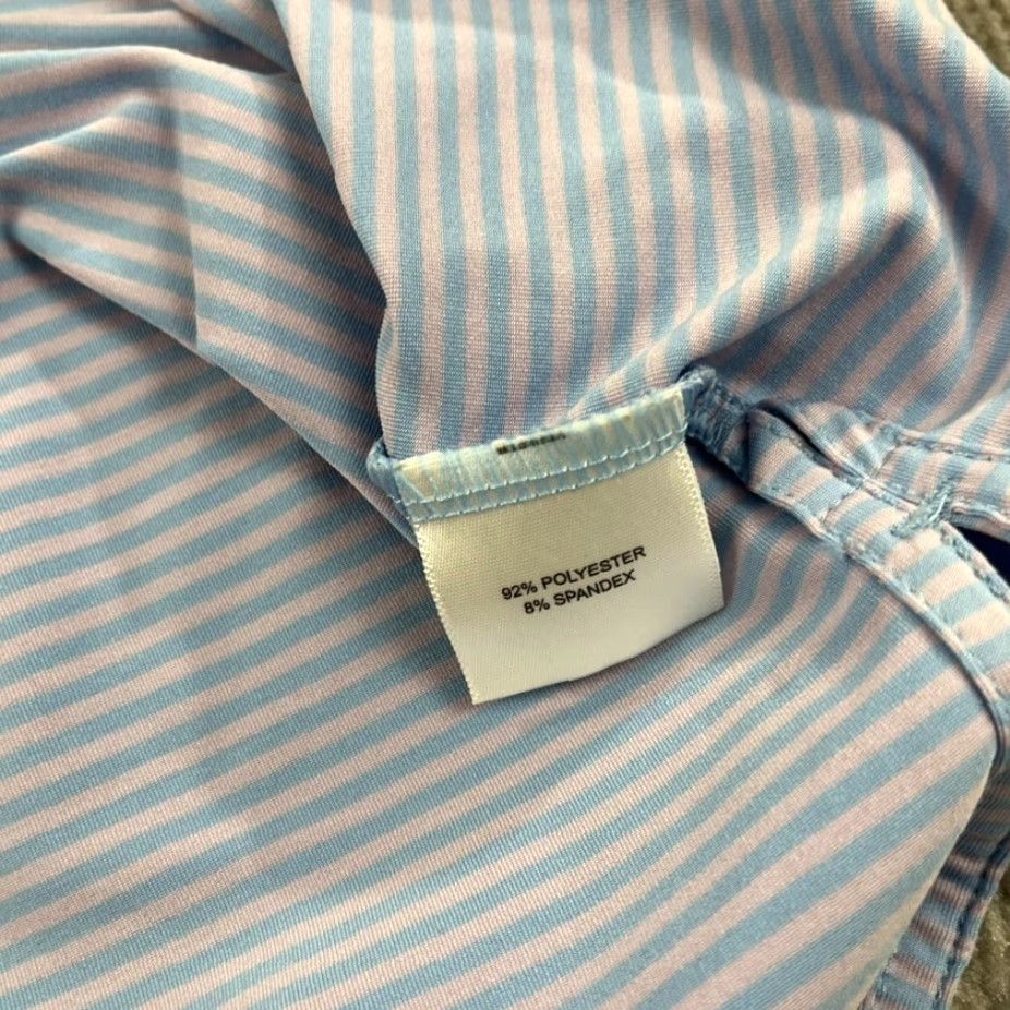 Peter Millar PETER MILLAR Polo Shirt Mens XL Multicolor Striped Summer Comfort Golf Casual Activewear Sports Logo Shirt Size US XL / EU 56 / 4 - 7 Thumbnail