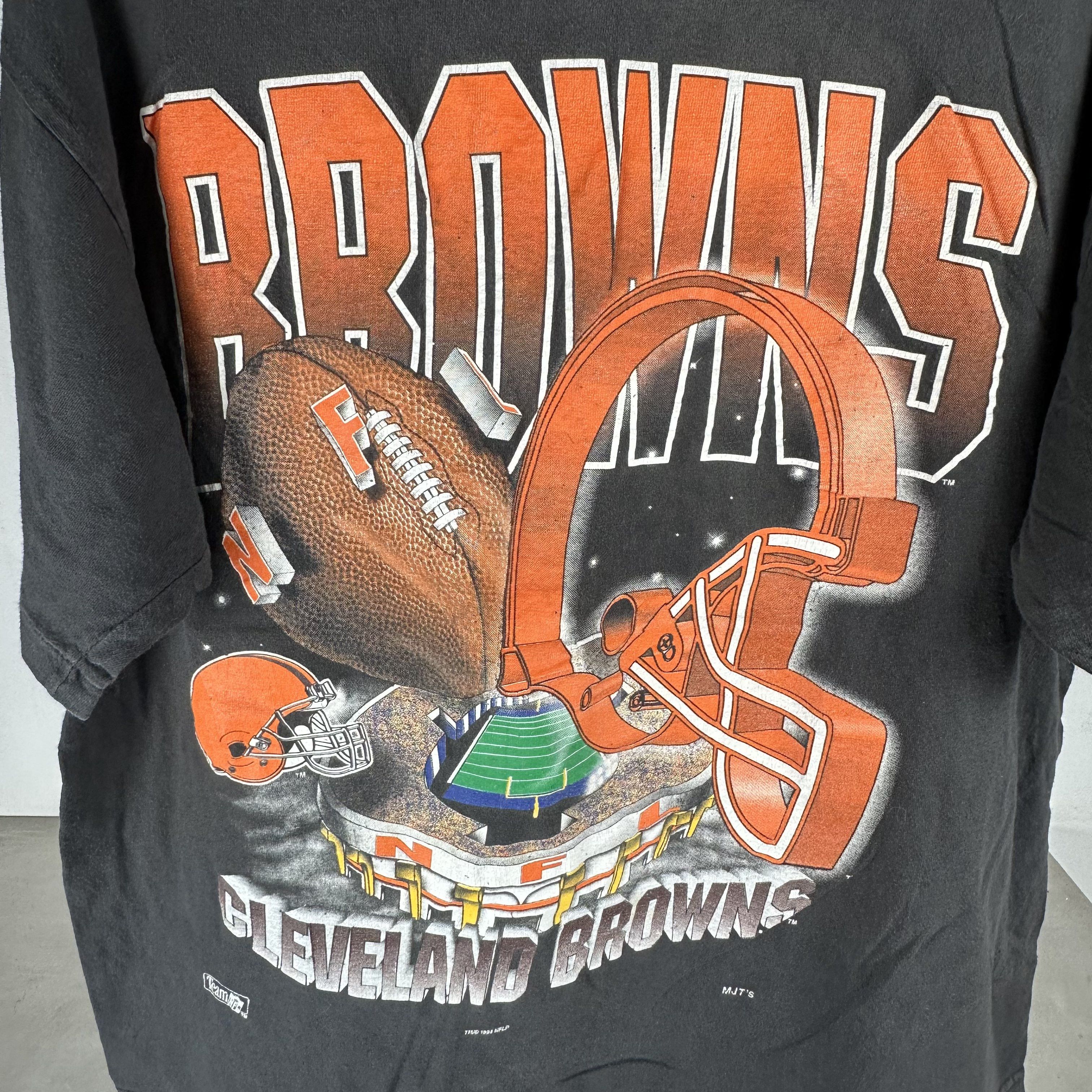 Vintage Vintage 1994 Cleveland Browns Graphic NFL T-shirt Size US XL / EU 56 / 4 - 2 Thumbnail
