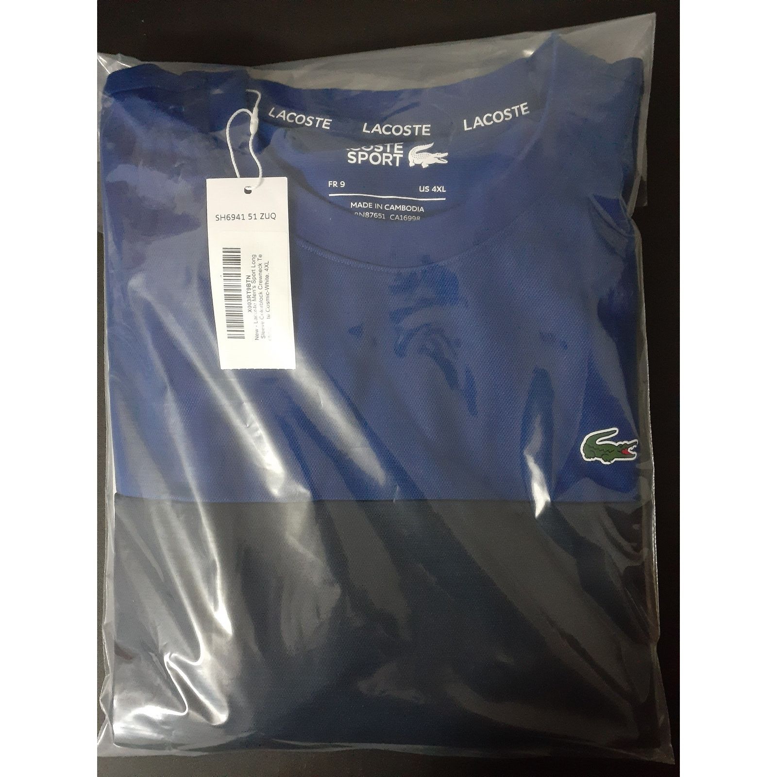 Lacoste Lacoste Men's Sport Long Sleeve Crewneck Sweatshirt 4XL Size US XXL / EU 58 / 5 - 2 Thumbnail