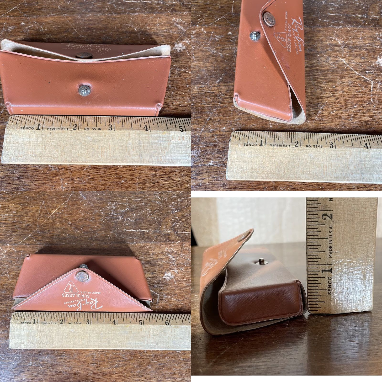 Vintage VINTAGE Ray-Ban Sunglasses Clip On Case Belt Vinyl WWII Military/Landgirl Gold Unisex Adult 1950s 1940s Bausch & Lomb Size ONE SIZE - 9 Thumbnail