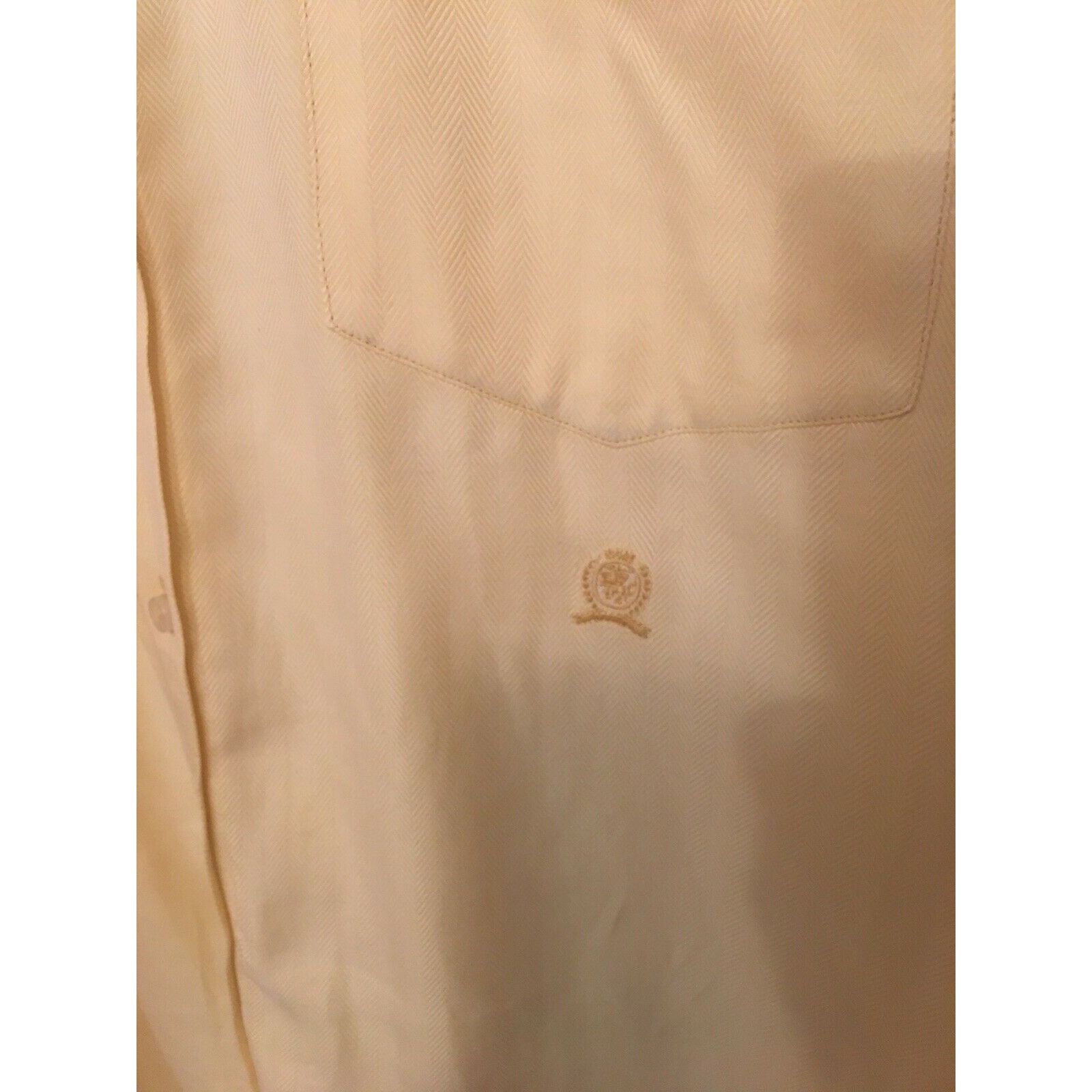 Tommy Hilfiger Tommy Hilfiger "80's 2 PLY Fabric Cotton" Yellow Button Fron Size US XL / EU 56 / 4 - 5 Thumbnail