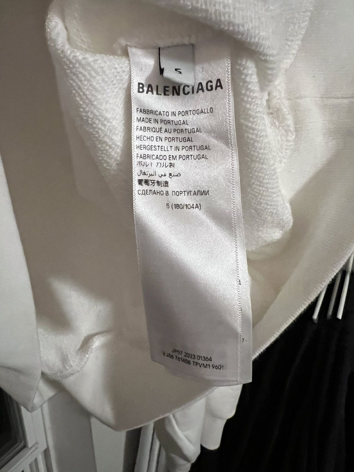 Balenciaga Balenciaga White Paris Tropical Hoodie Oversized Size US XXL / EU 58 / 5 - 9 Thumbnail