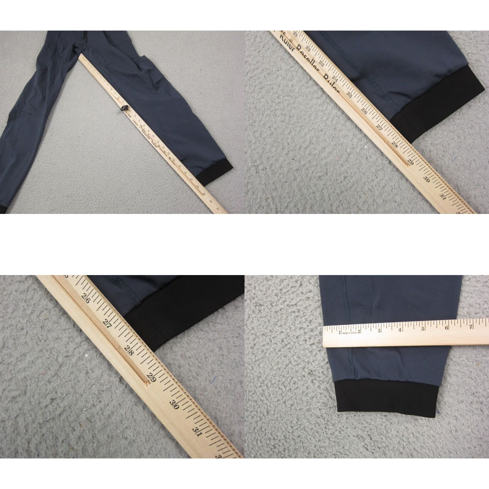 Asics BYLT Pants Mens Medium Blue Jogger Tapered Zip Mid Length Athletic Pants Size US 31 - 8 Thumbnail