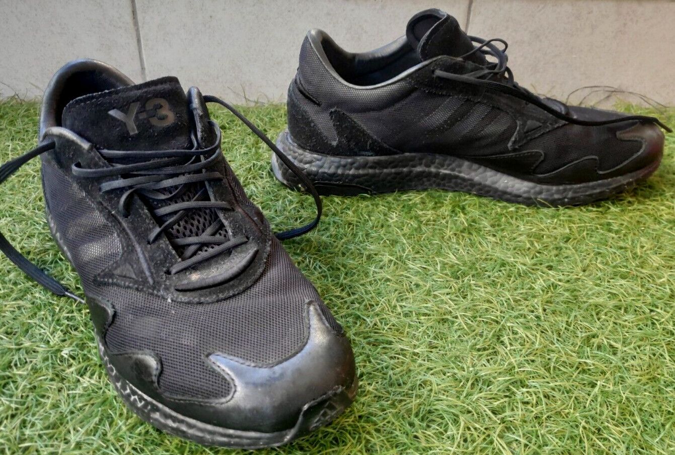 Adidas × Y-3 Adidas Boost Y-3 Rhisu Run Black Yohji Yamamoto FU8504 Size US 11 / EU 44 - 1 Thumbnail