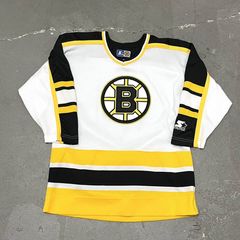 Vintage 90s Starter Boston Bruins White Blank Hockey NHL Jersey Sweater