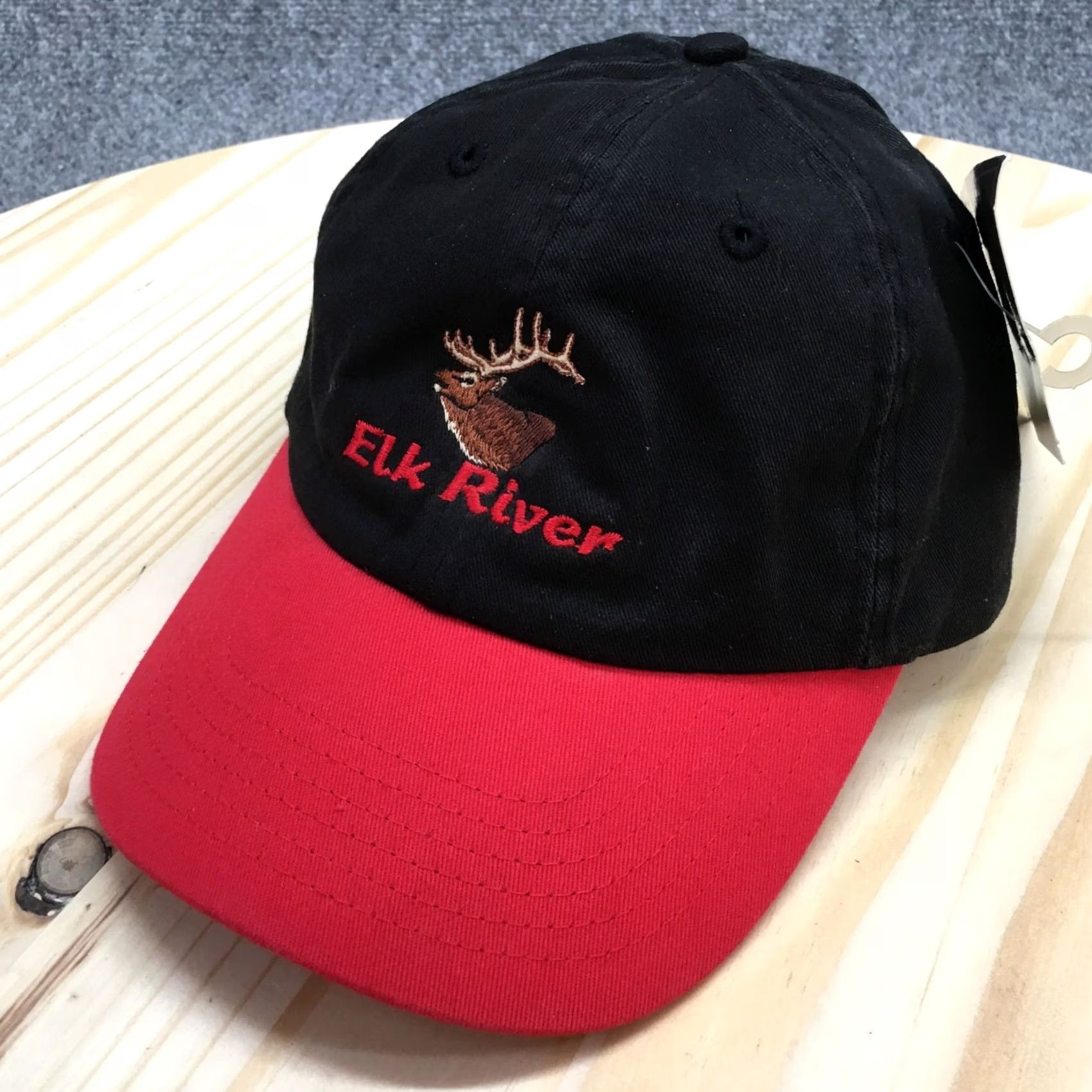Vintage Elk River Baseball Cap Hat Mens Black One Size Curved Brim Embroidered Logo NWT Size ONE SIZE - 2 Thumbnail