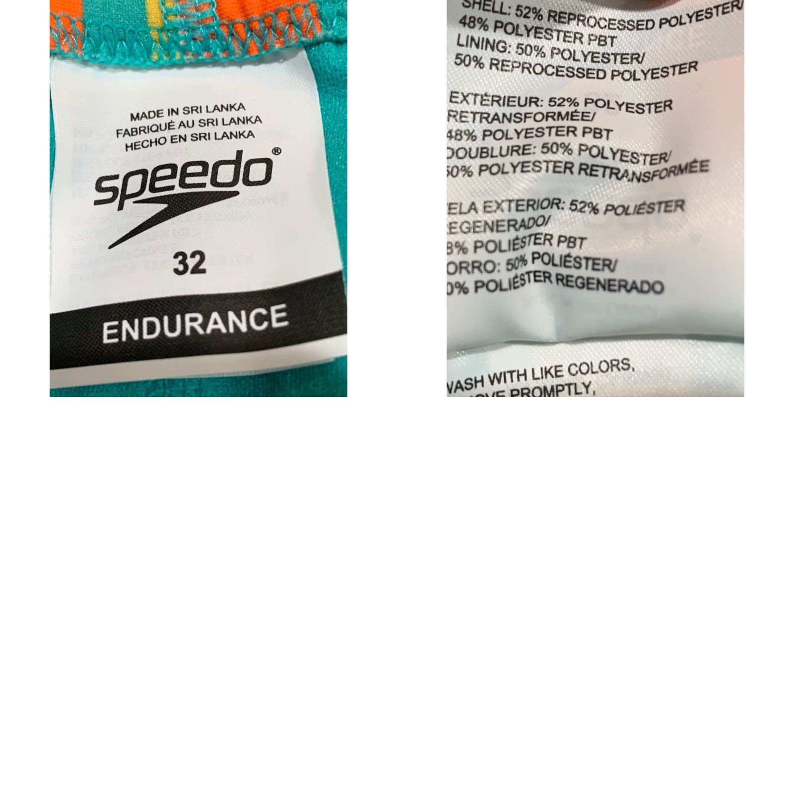 Speedo VINTAGE Speedo Womens One Piece Women's Classic Fit Clean Stripe Eco Endurance Size 32 Green 90s? Size ONE SIZE - 8 Thumbnail