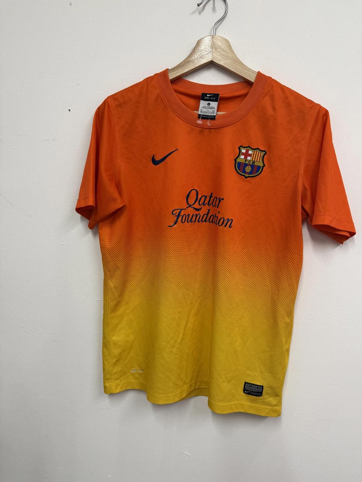 Nike Nike FC Barcelona Qatar Foundation Football Jersey Size US XL / EU 56 / 4 - 1 Thumbnail