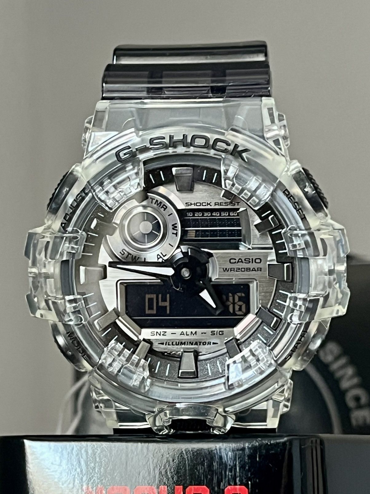 Casio CASIO G-SHOCK Men's Watch Clear skeleton GA-700SK-1A USA Size ONE SIZE - 1 Thumbnail
