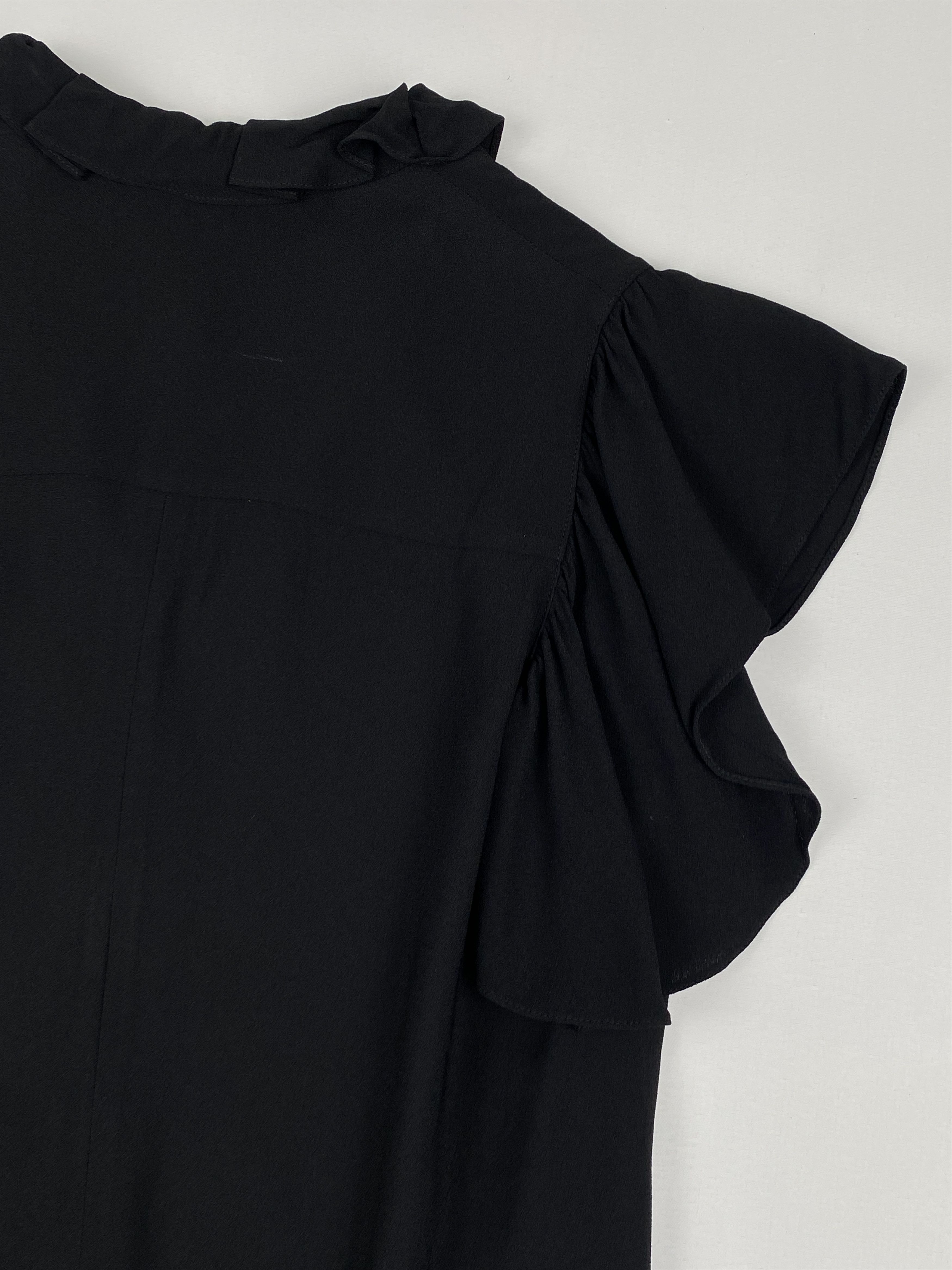 Louis Vuitton Resort 2017 Black Crepe Monogram Tie Blouse Size XS / US 0-2 / IT 36-38 - 9 Thumbnail