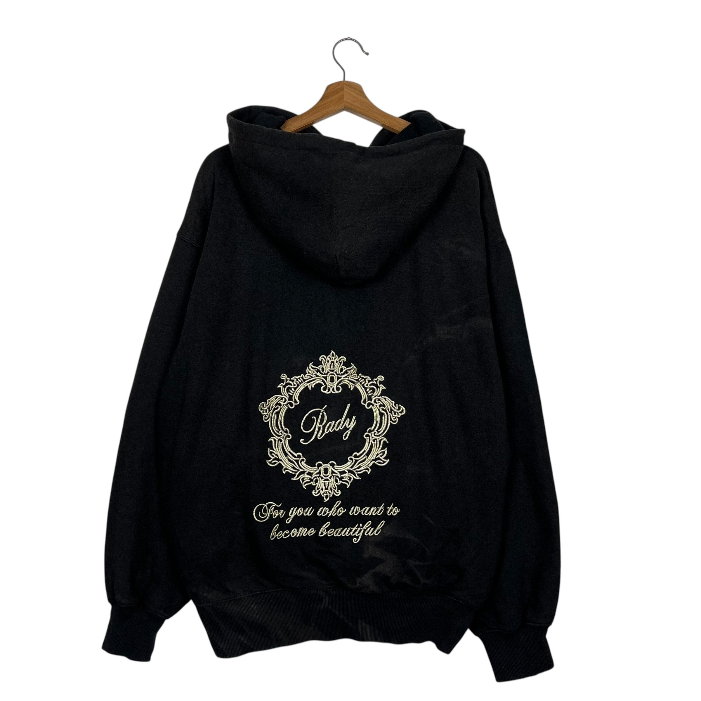 Japanese Brand RADY Embroidered Big Logo Hoodies Oversized #3833-C175 Size US S / EU 44-46 / 1 - 1 Thumbnail
