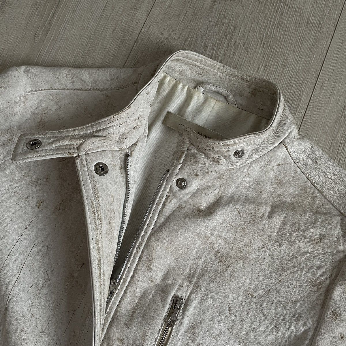 A.F. Vandevorst Ruffo Research SS2000 leather jacket by A.F. Vandevorst Size S / US 4 / IT 40 - 7 Thumbnail