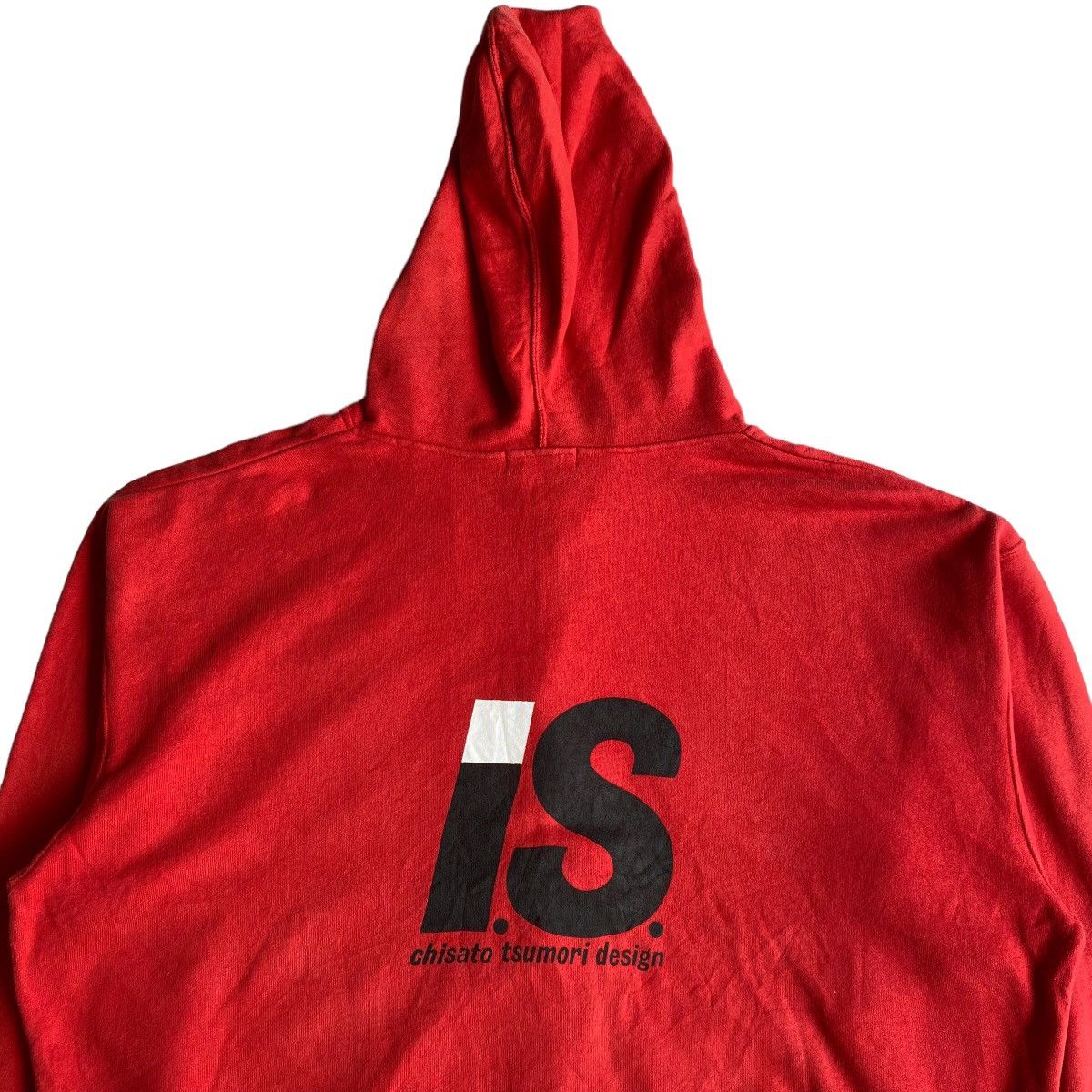 Issey Miyake × Japanese Brand × Tsumori Chisato Issey Miyake I.S Logo Red Zip Hoodie Size US M / EU 48-50 / 2 - 3 Thumbnail