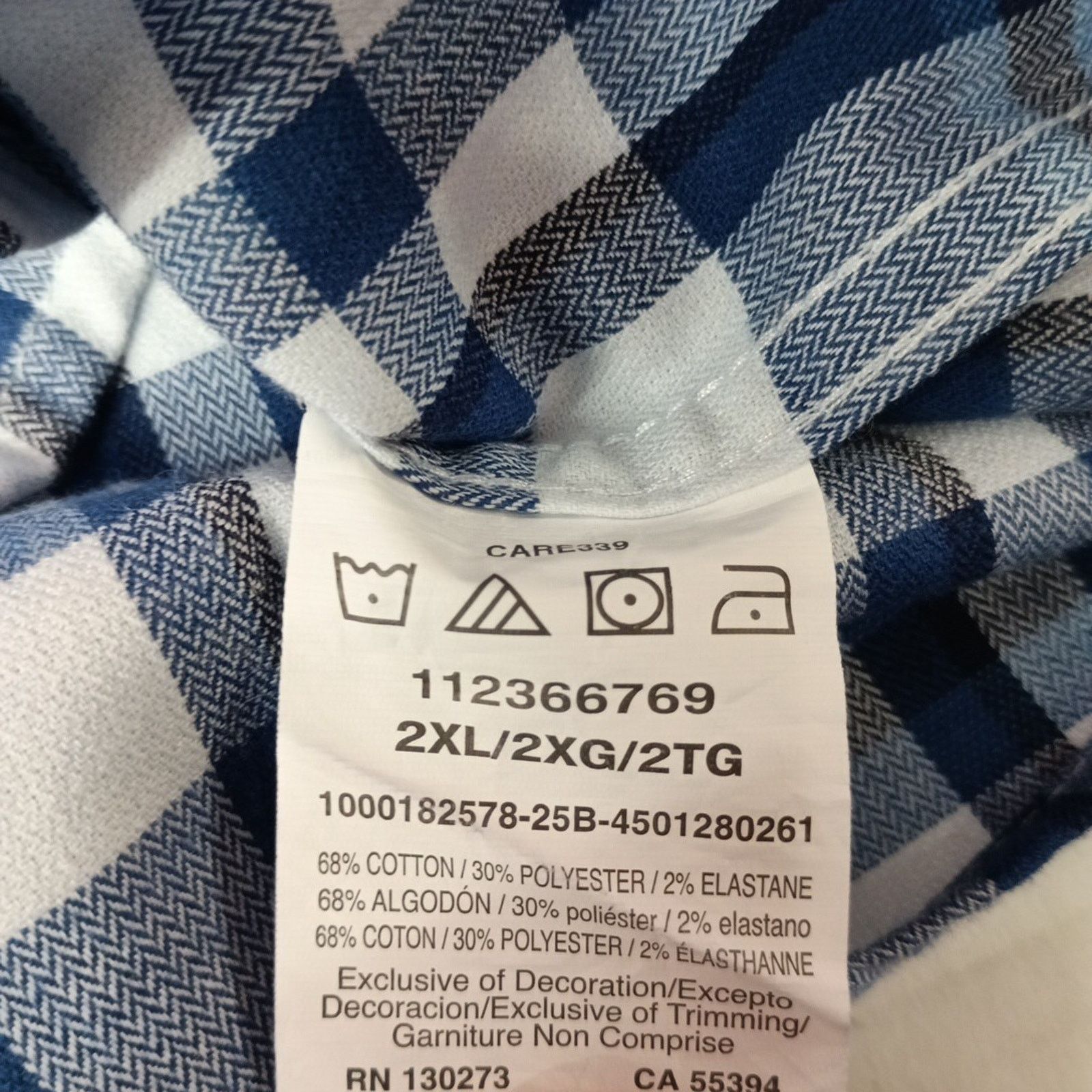Wrangler Wrangler Slim Fit Woven Twill Button Shirt Men's 2XL Plaid Size US XXL / EU 58 / 5 - 8 Thumbnail