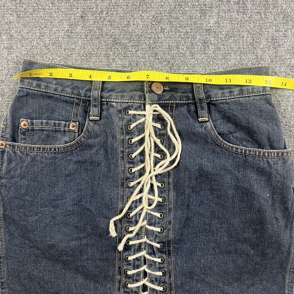 Hysteric Glamour × If Six Was Nine × Le Grande Bleu (L.G.B.) 1990s Hysteric Glamour - Multilace Skirt Denim Size 26" / US 2 / IT 38 - 12 Thumbnail