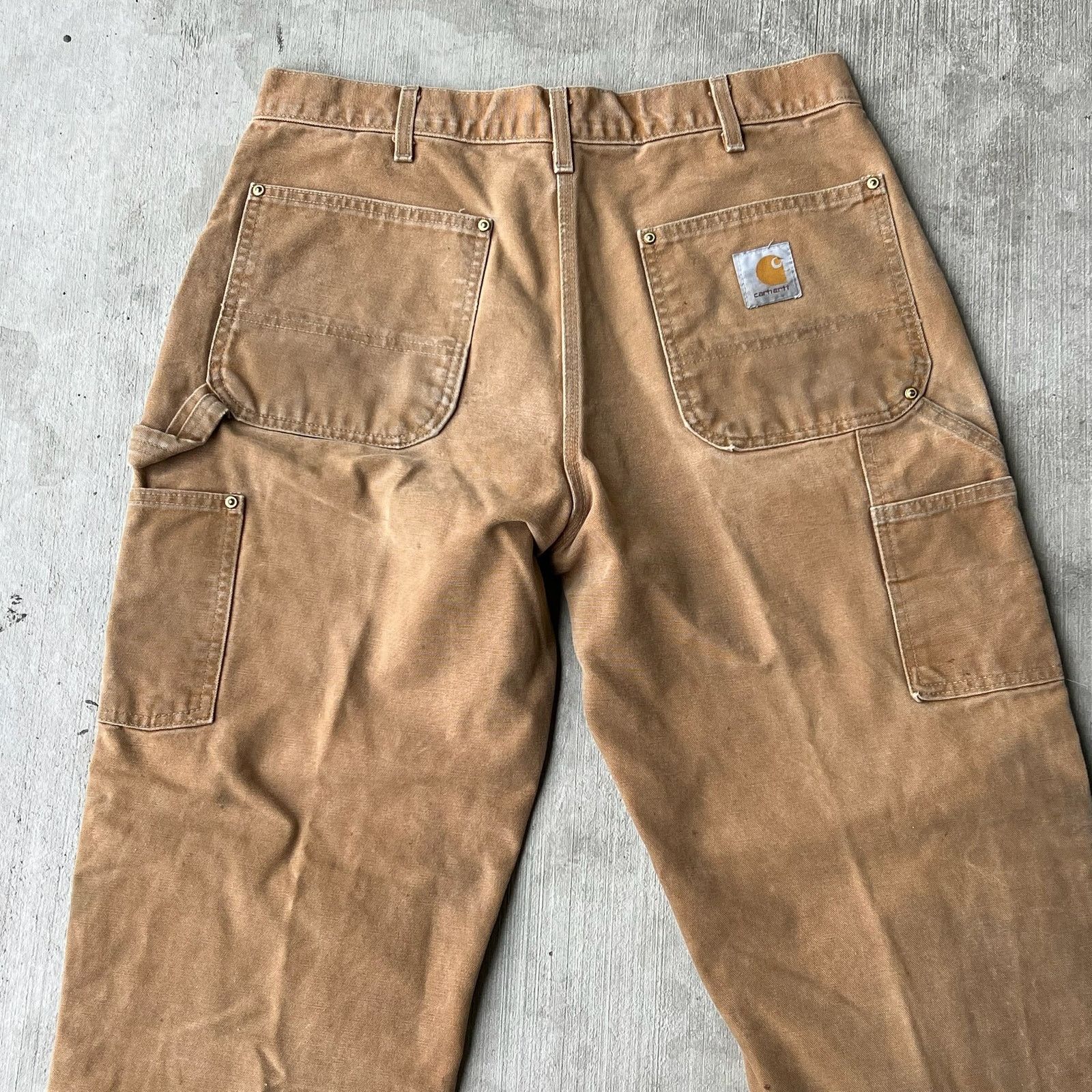 Carhartt × Vintage Carhartt brown double knee work wear carpenter pants Size US 32 / EU 48 - 5 Thumbnail