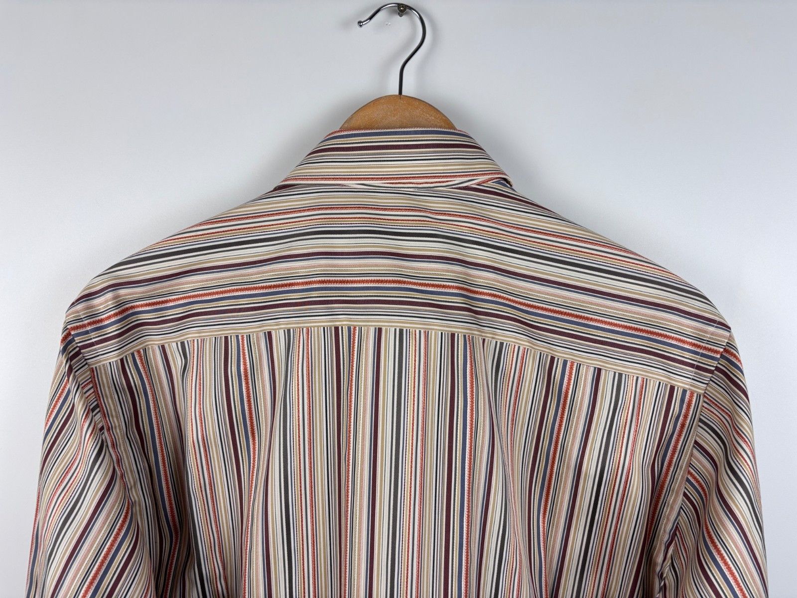 Eton Eton Long Sleeve Button Down Shirt Striped Slim 17.5 / 44 Size US L / EU 52-54 / 3 - 6 Thumbnail