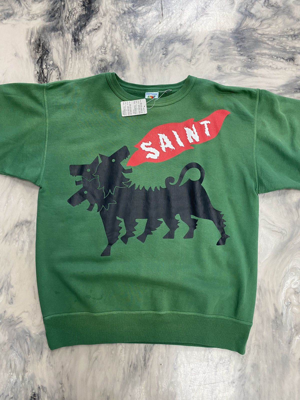 Saint Michael Saint Michael Goat crewneck green large authentic Size US L / EU 52-54 / 3 - 1 Thumbnail